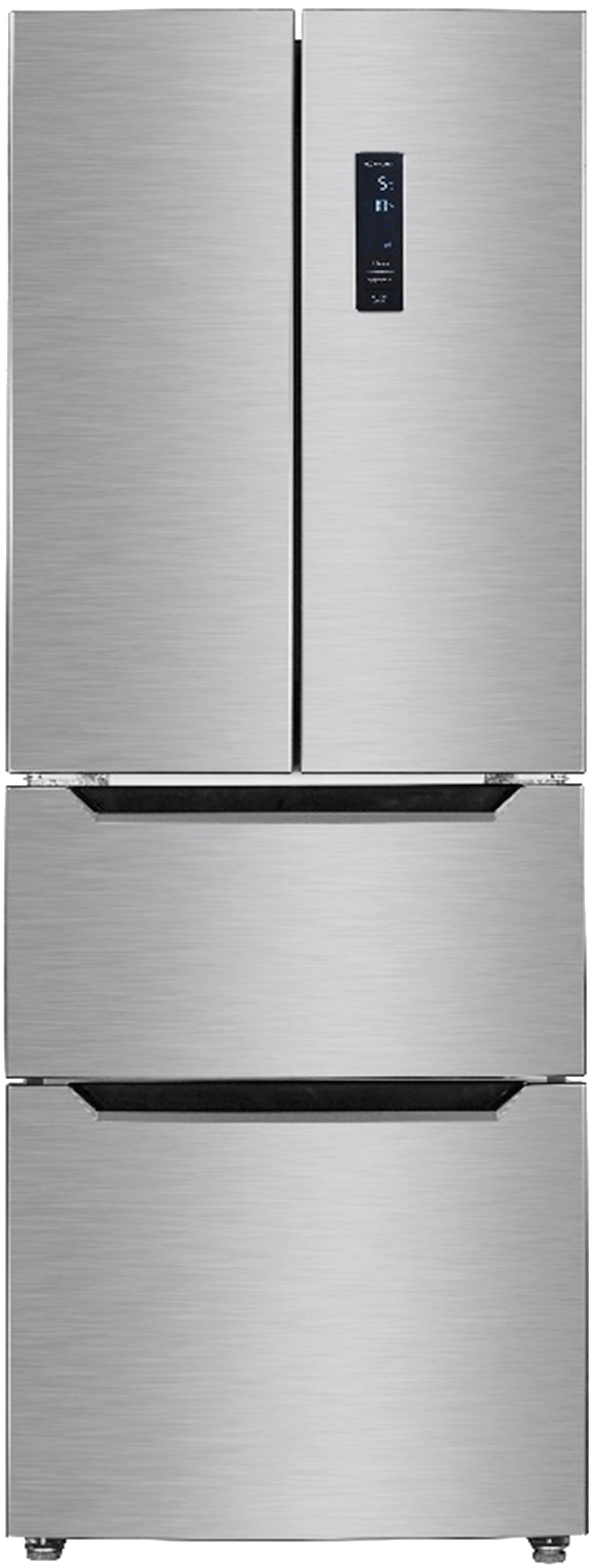 French-Door FD351.4 Edelstahlfarben - Edelstahlfarben, Basics, Metall (64/186/69cm) - Wolkenstein