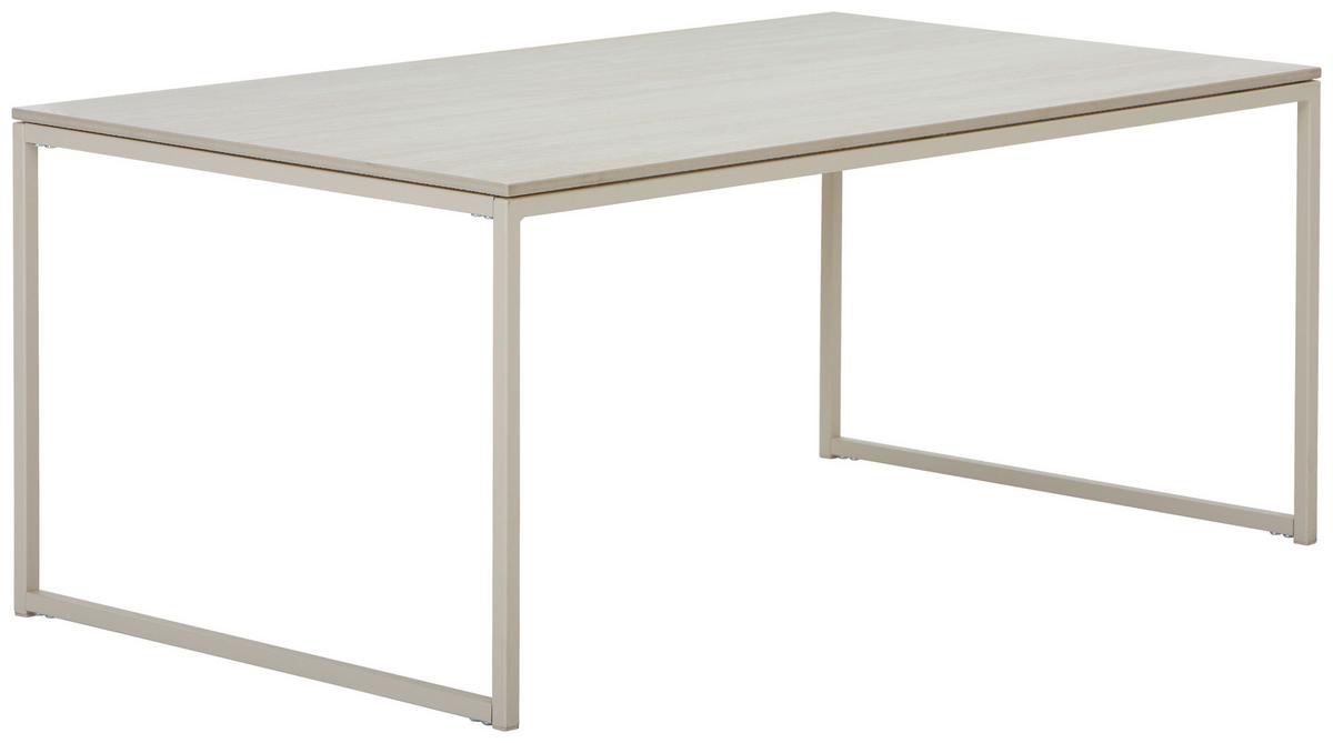 STOLIK KAWOWY VRONI - kremowy, Design, metal/ceramika (100/60/43cm) - Carryhome