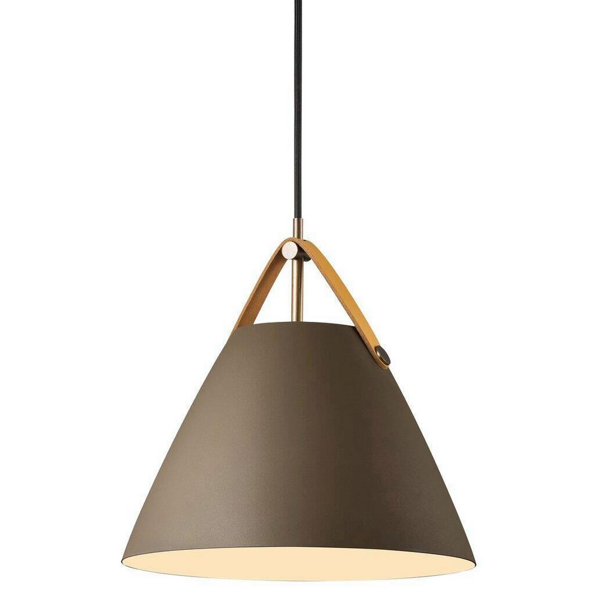 LAMPA WISZĄCA STRAP PELA 27 / JAPANDI - brązowy, Design, metal (27/27cm) - Nordlux