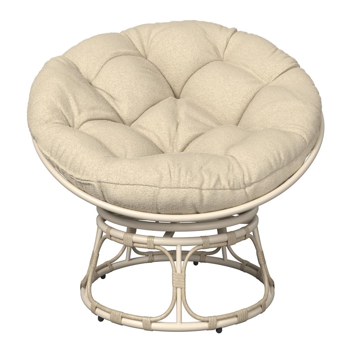 Garten-Relaxsessel Hermi Beige - Beige, Basics, Kunststoff/Textil (99/82/99cm)