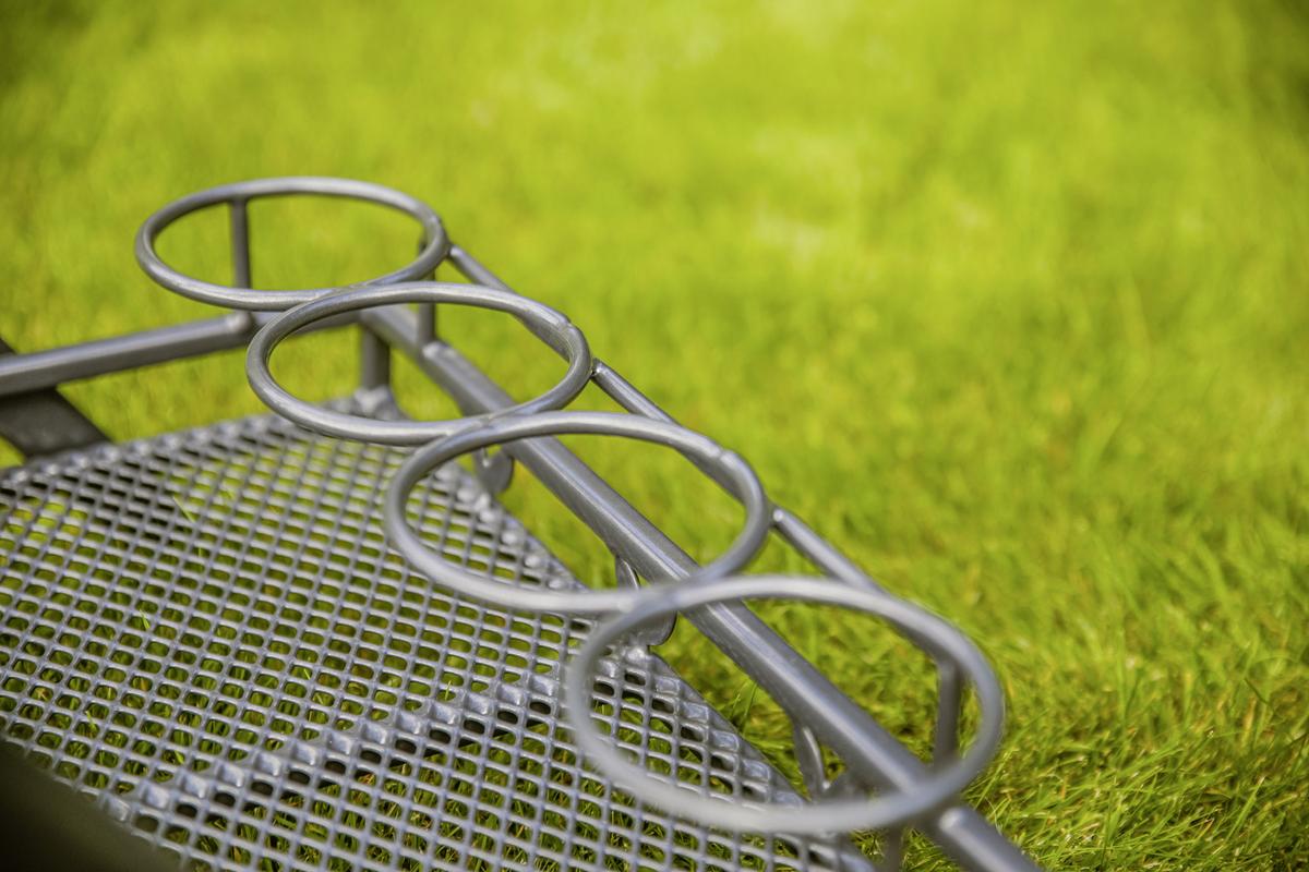 GARTEN-SERVIERWAGEN TOULOUSE - Grau, Basics, Metall (69/54/87cm) - Gardenson
