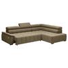 Ecksofa Gremio Rechts Taupe - noir/taupe, Modern, textile/matière synthétique (283/106cm) - Premium Living