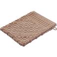 Waschhandschuh Carina in Braun - Grau, ROMANTIK / LANDHAUS, Textil (16/21cm) - MÖMAX modern living