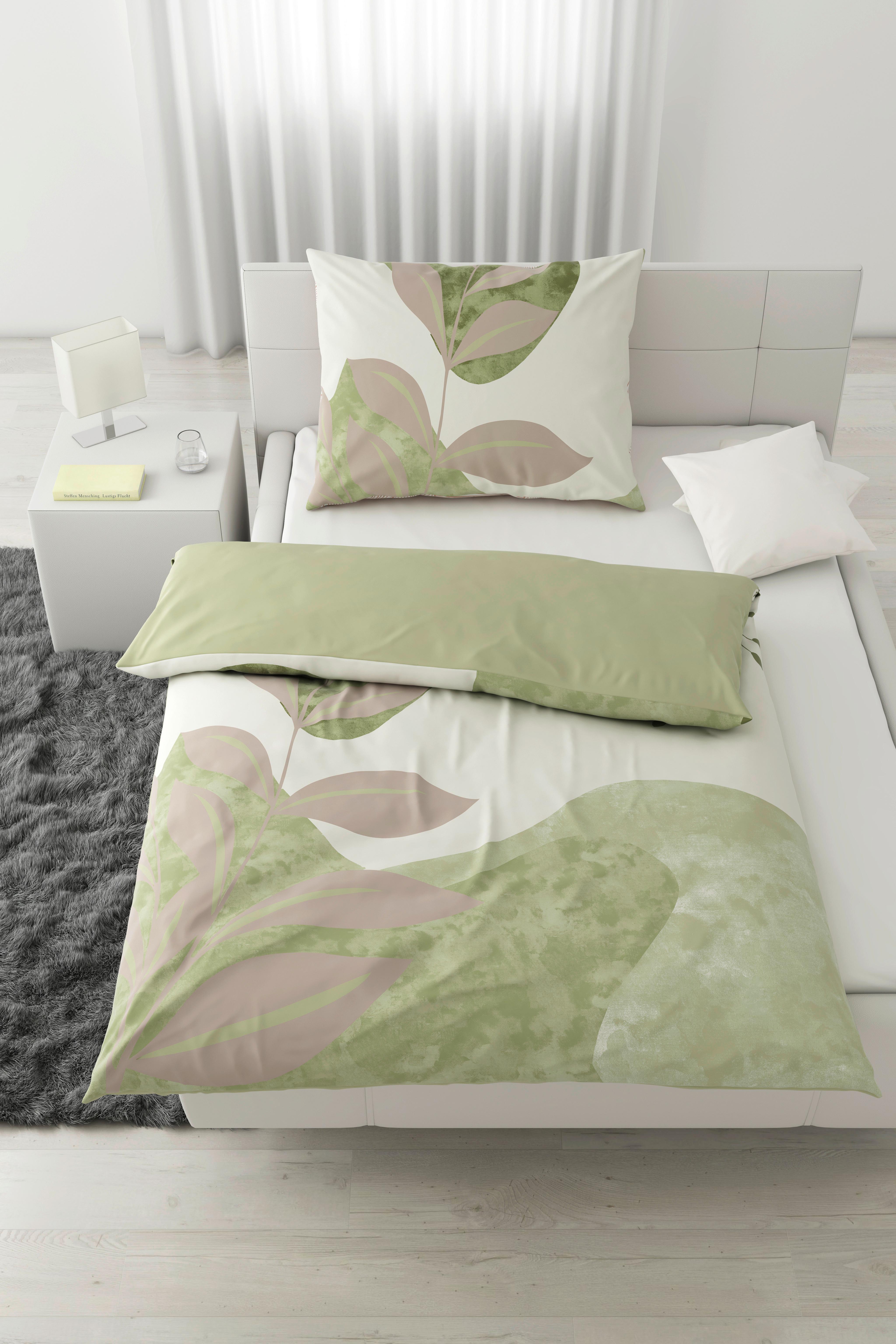Lenjerie de pat Ice Burg,cca. 140x200/50x70 cm - verde, textil (140/200cm) - Modern Living