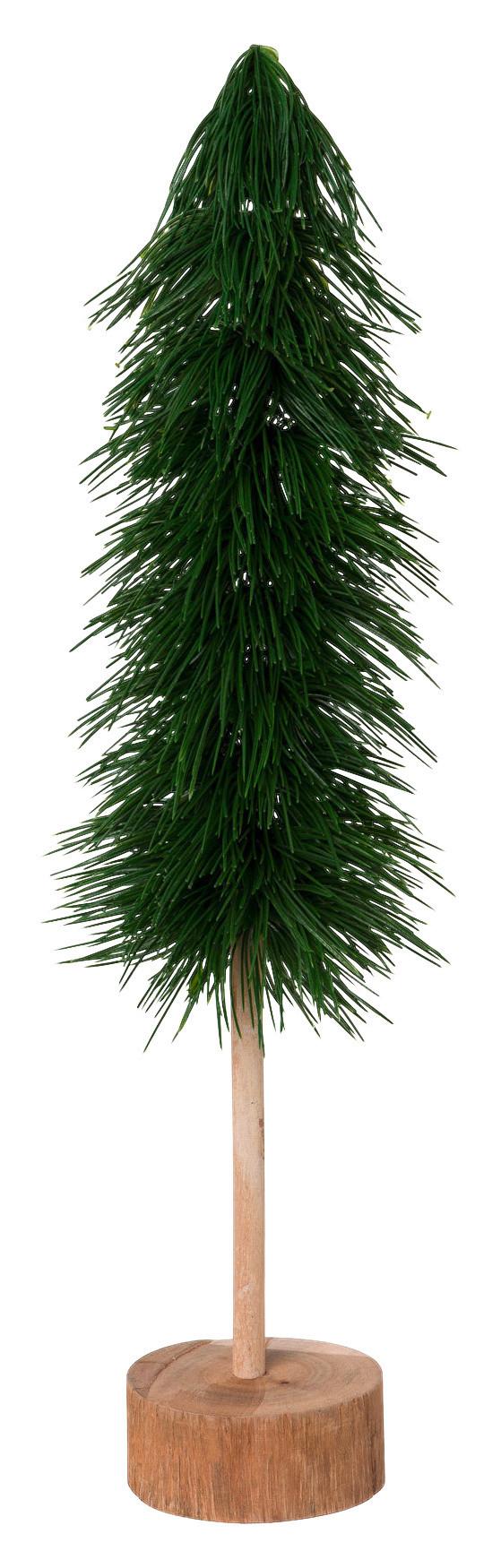 Műfenyő Norm - natúr színű/zöld, Basics, műanyag/fa (63cm)
