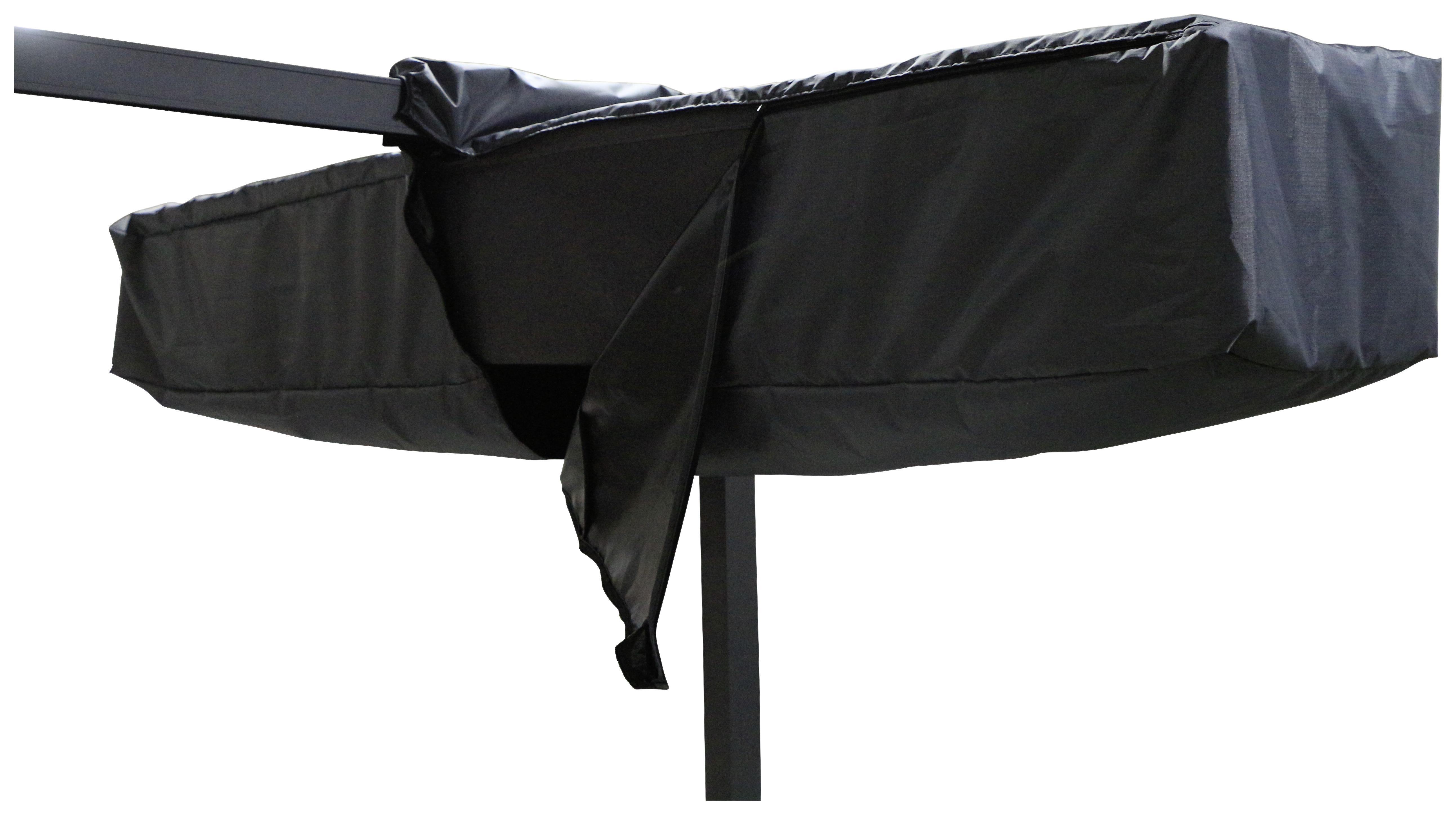 Schirmmarkise Enna 43x252 cm Anthrazit mit Schutzhülle - Anthrazit, KONVENTIONELL, Textil (43/40/252cm) - Ambia Garden