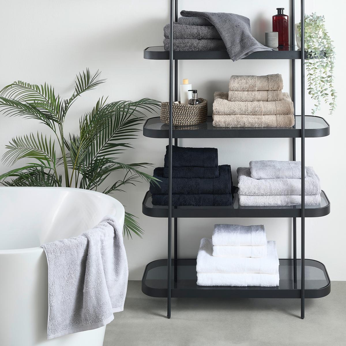 ZESTAW RĘCZNIKÓW FROTTE VILLEROY & BOCH 4SZT - antracytowy, Basics, tkanina - Villeroy & Boch