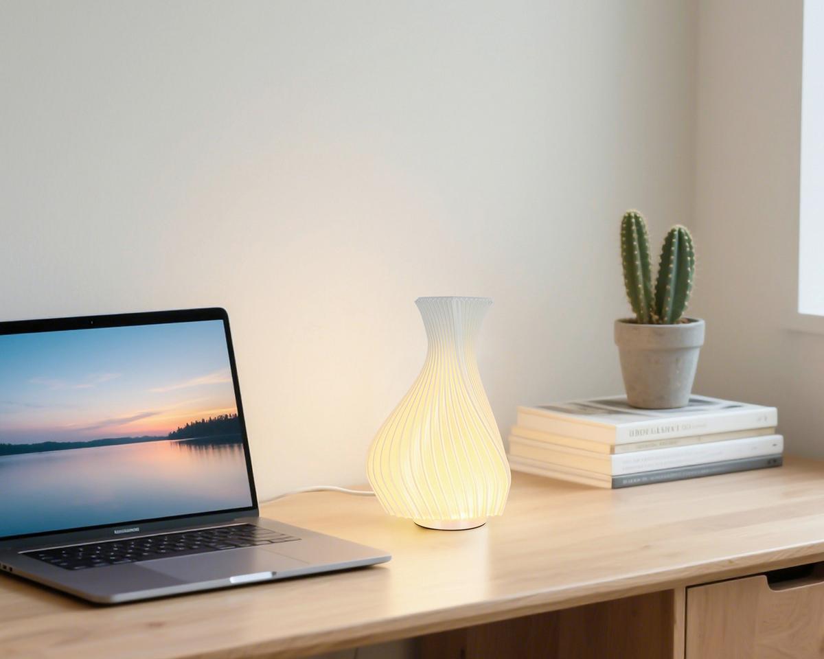 Namizna Led-svetilka Sophie - bela, Moderno, umetna masa (11,7cm) - Mömax