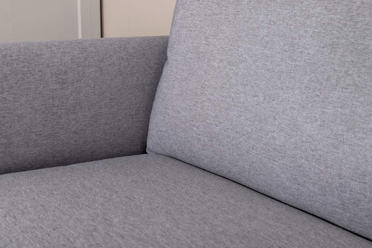 2-SITZER-SOFA ZOOM - Schwarz/Grau, Design, Textil/Metall (180/78/80cm) - Livetastic