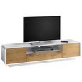 Lowboard in Weiß/Eiche - Eichefarben/Weiß, MODERN, Holz/Holzwerkstoff (170/40/40cm) - PREMIUM LIVING