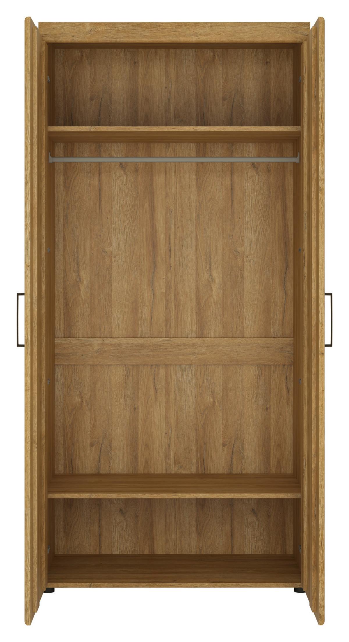 Dulap CORTINA - culoare lemn stejar, Modern, material pe bază de lemn (92,8/195/57,9cm) - Modern Living