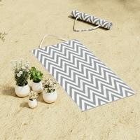 Strandmatte Riya Hellgrau ca. 70x170 cm - Hellgrau, MODERN, Kunststoff/Textil (70/170cm) - Bessagi Garden