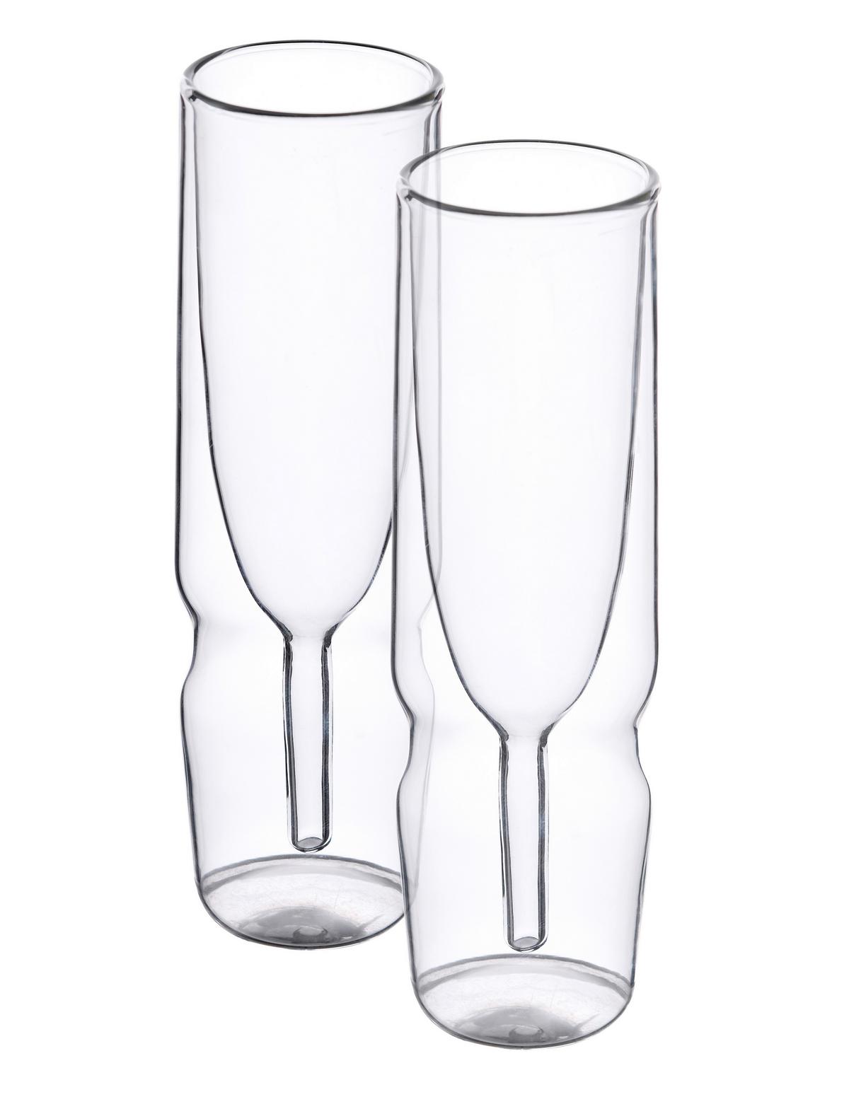 Sektglas Fusion ca. 190ml, 2 Stk. - Klar, Modern, Glas - Premium Living