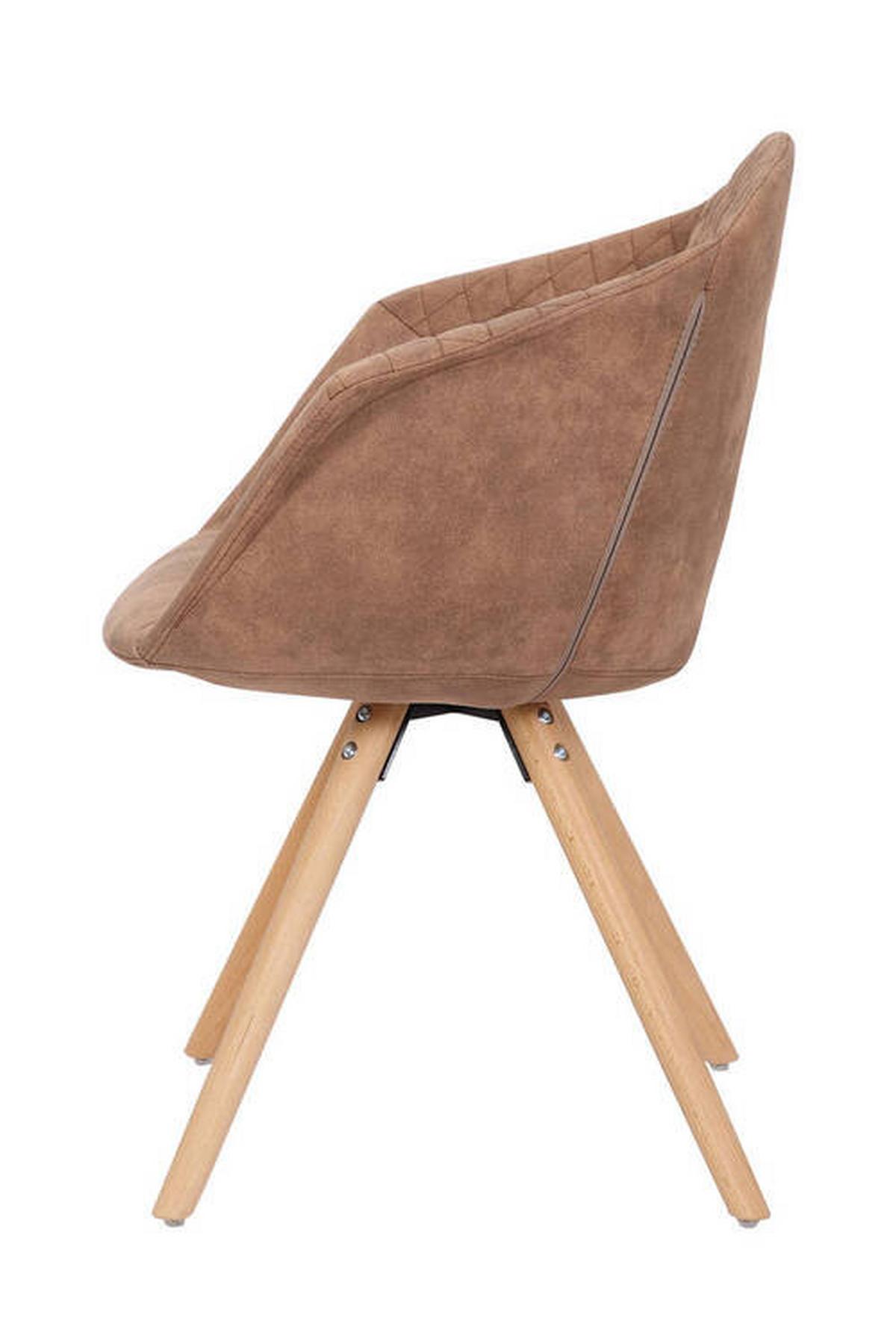 Szék Szett Oeuia - barna, Lifestyle, textil/fa (59/82/55cm) - Kayoom