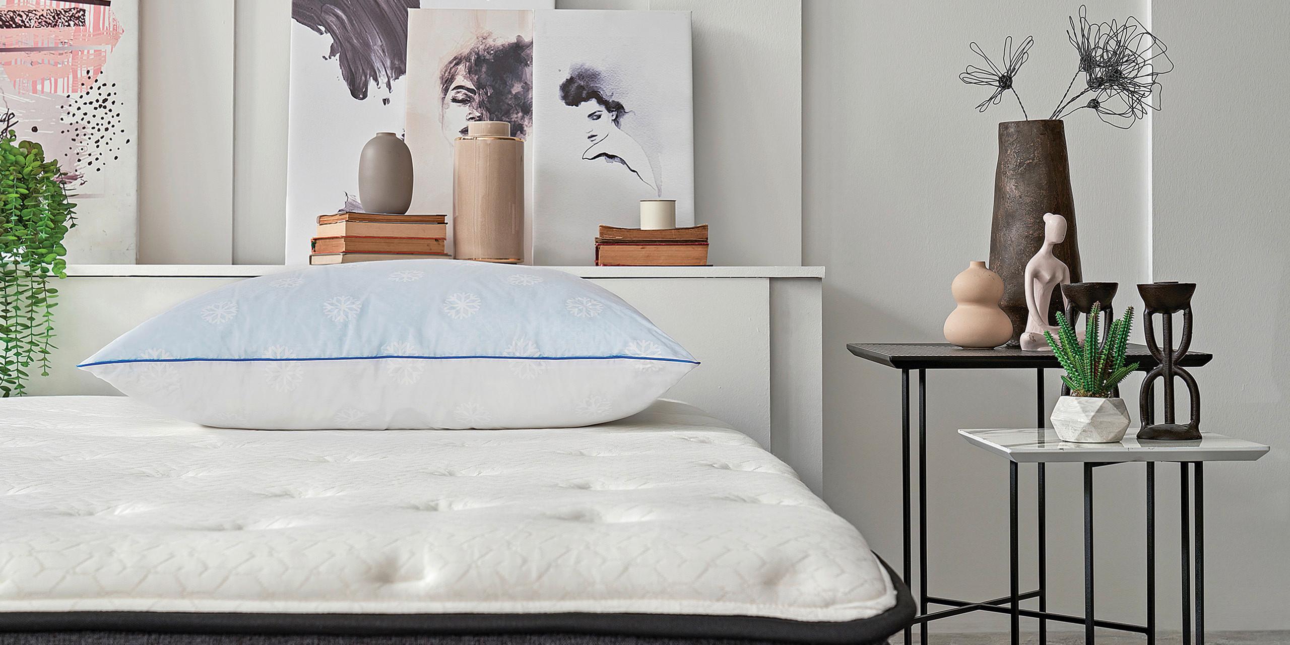 Kopfkissen Dacron Climarelle Cool ca. 40x80xcm Hellblau - Hellblau, Basics, Textil (40/80/20cm) - Yatas