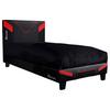 Gamingbett Cerberus 90x190 cm Schwarz/Rot - Rot/Schwarz, MODERN, Holzwerkstoff/Kunststoff (90/190cm) - X Rocker