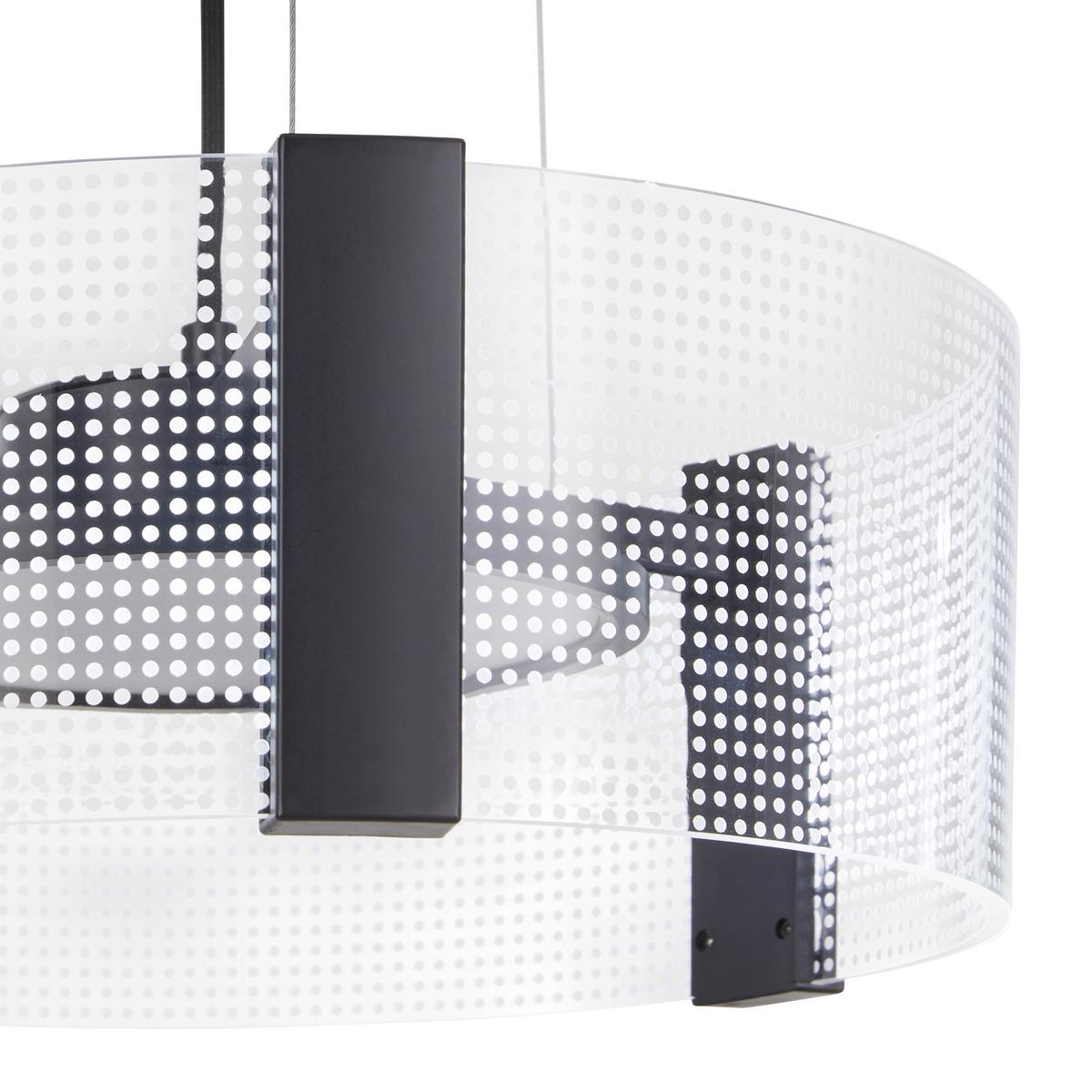 LAMPA WISZĄCA LED MARGE - czarny/biały, Modern, tworzywo sztuczne/metal (40/120cm) - Bessagi Home