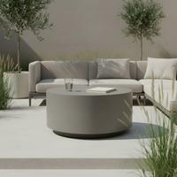 Loungetisch Rome Faserbeton Hellgrau - Hellgrau, KONVENTIONELL, Stein (86/86/41cm) - Gardenson
