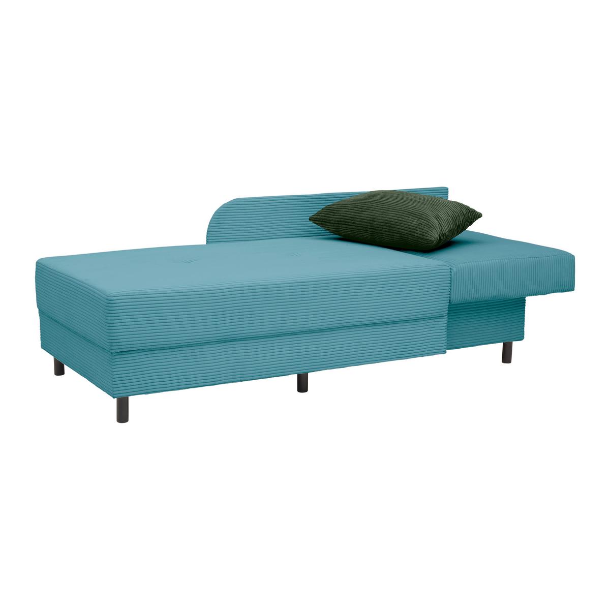 Liege Nova Petrol - Petrol/Schwarz, MODERN, Holz/Textil (145/62/85cm) - Mömax
