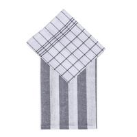 Set prosoape de vase 6/1 Ira - gri deschis, Basics, textil (50/70cm)