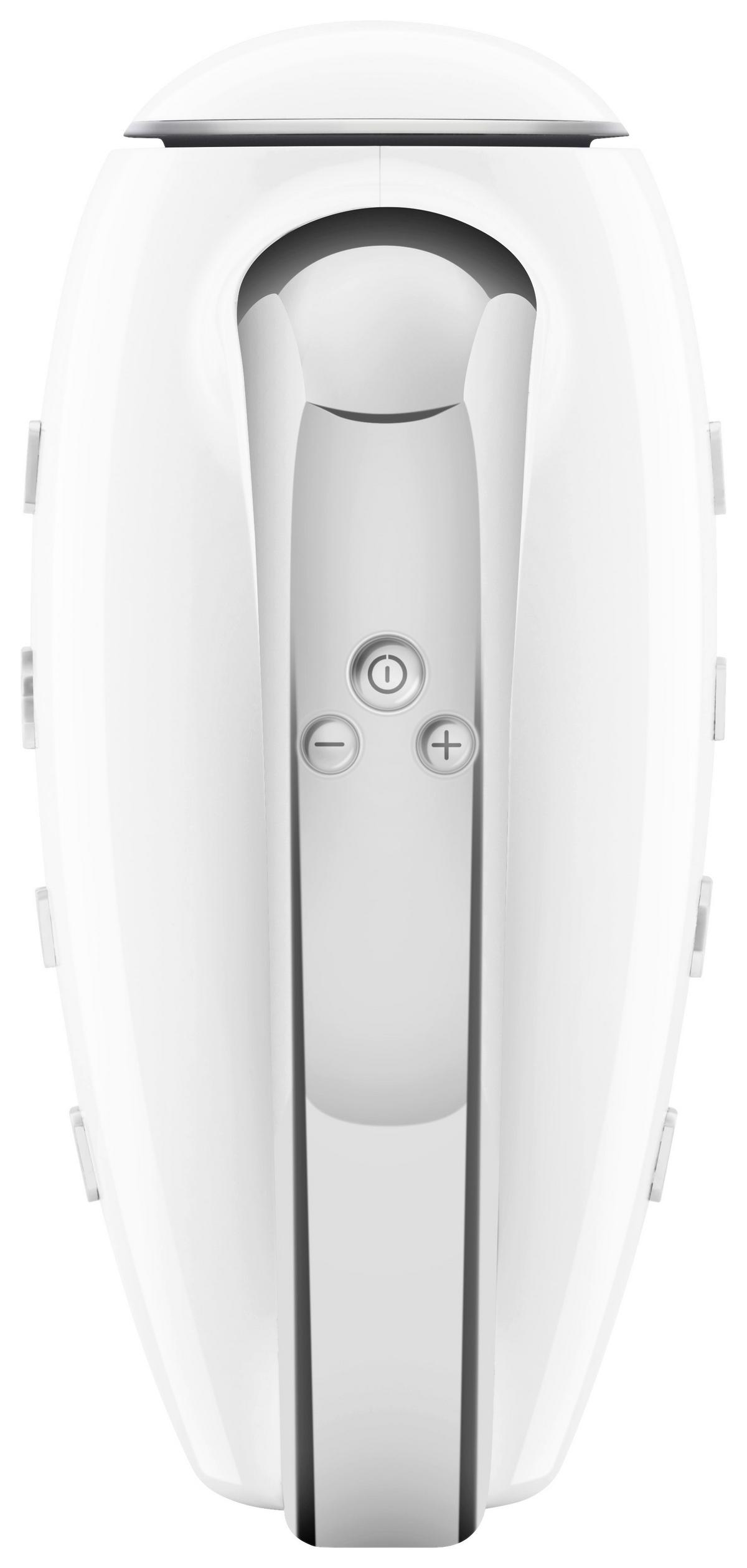 MIKSER RĘCZNY HMF01WHEU SMEG - biały/kolor chromowy, Basics, tworzywo sztuczne/metal (22/37,8/22,1cm) - SMEG