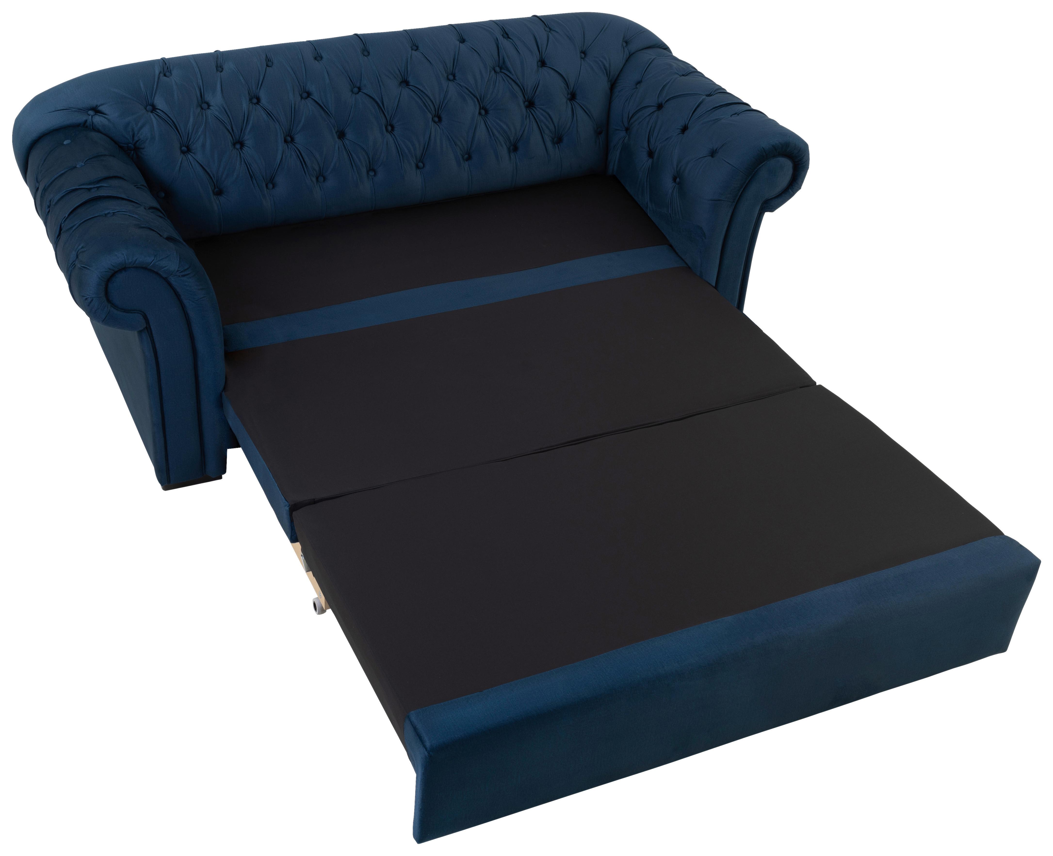 Trosjed Na Razvlačenje Cupido - tamno plava/crna, Design, tekstil/drvo (213/86/99cm) - Mömax