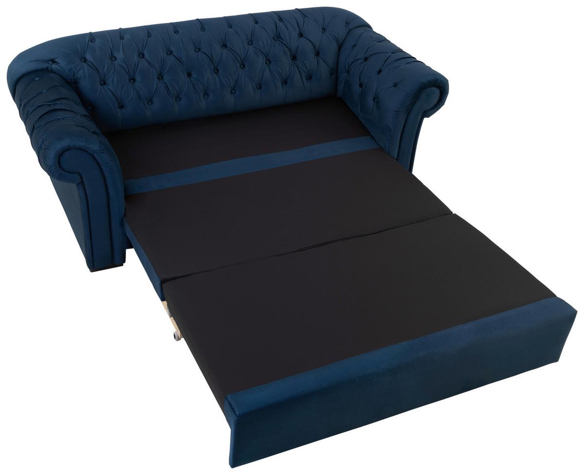 CANAPEA EXTENSIBILĂ CUPIDO - albastru închis, Design, textil (213/86/99cm) - Mömax