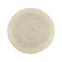 Teppich Kiara in Weiß/Grau Ø ca. 160cm - Weiß, MODERN, Textil (160cm)