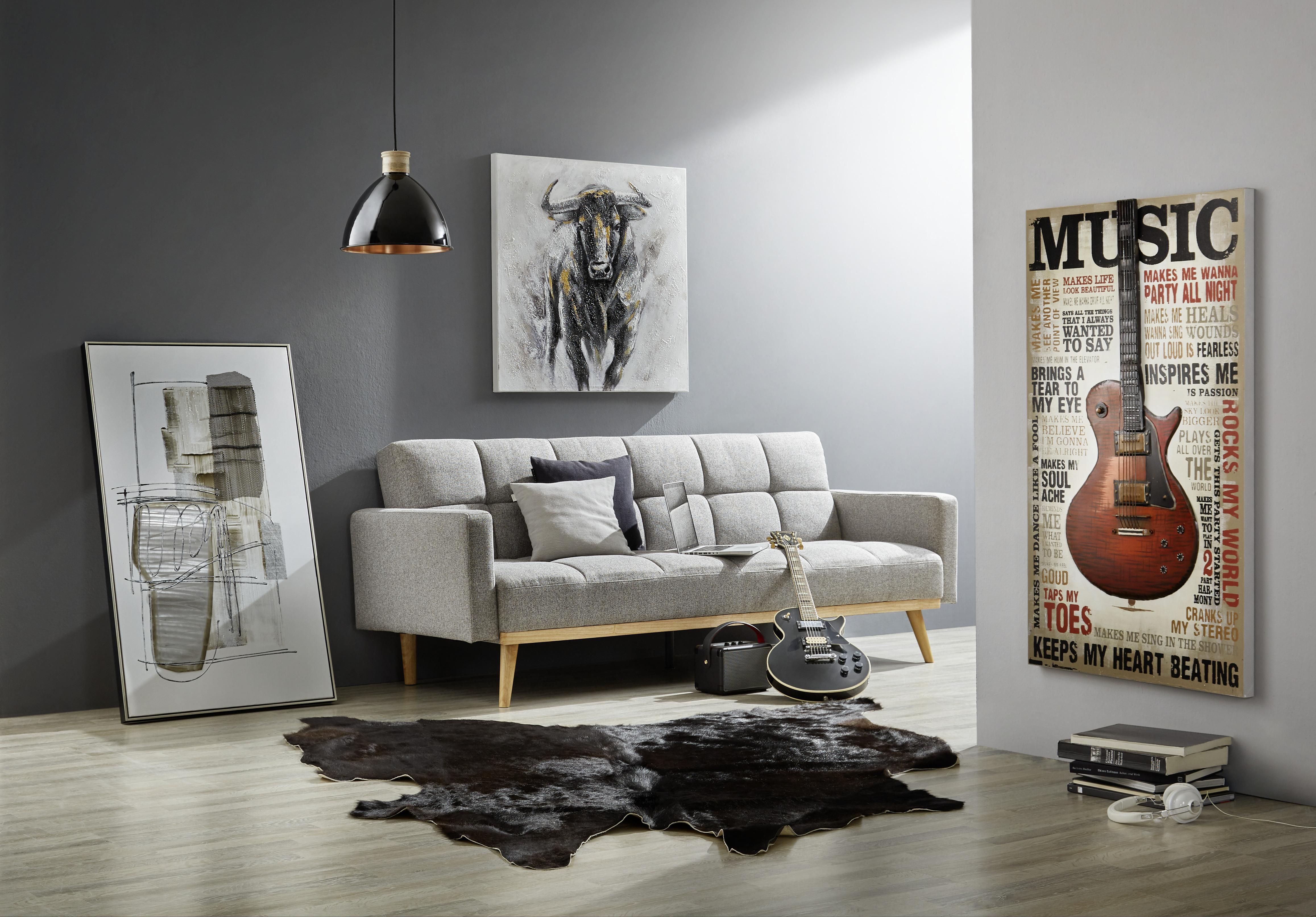 OBRAZ METALOWY U19008 - czerwony/czarny, Trend, metal/drewno (70/120cm) - Monee