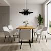 STOL MED ARMSTÖD ALANI - svart/cremefärgad, Modern, metall/textil (60/82,5/58cm) - Bessagi Home
