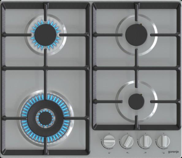 Gázfőzőlap Gw641ex - fekete/szürke (60/13/52cm) - Gorenje