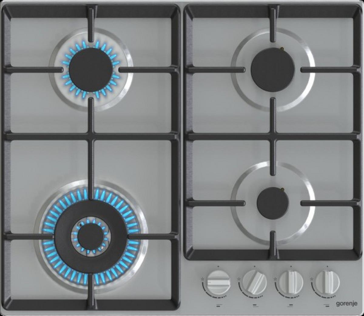 Gázfőzőlap Gw641ex - fekete/szürke (60/13/52cm) - Gorenje