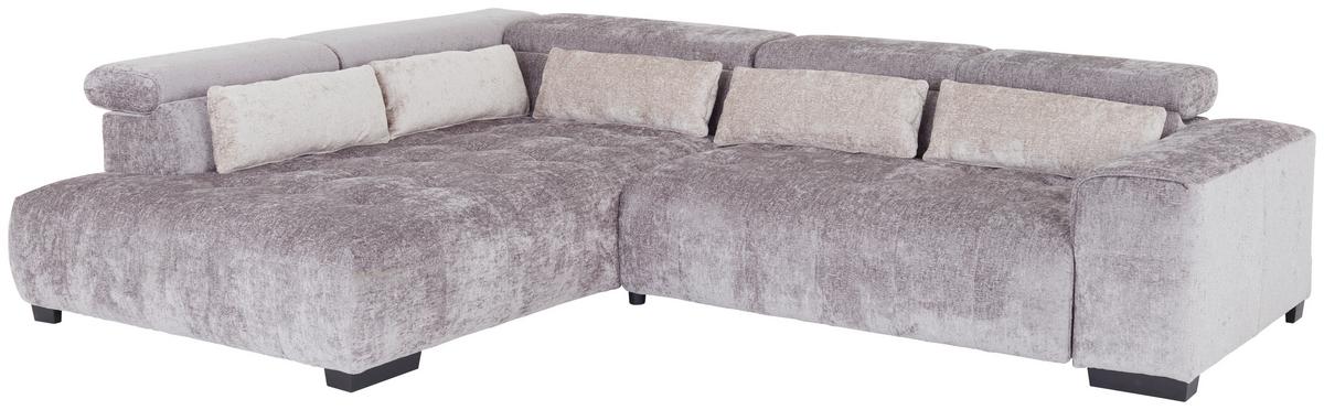 Ugaona Garnitura Matera - siva/crna, Moderno, drvo/tekstil (230/311cm)