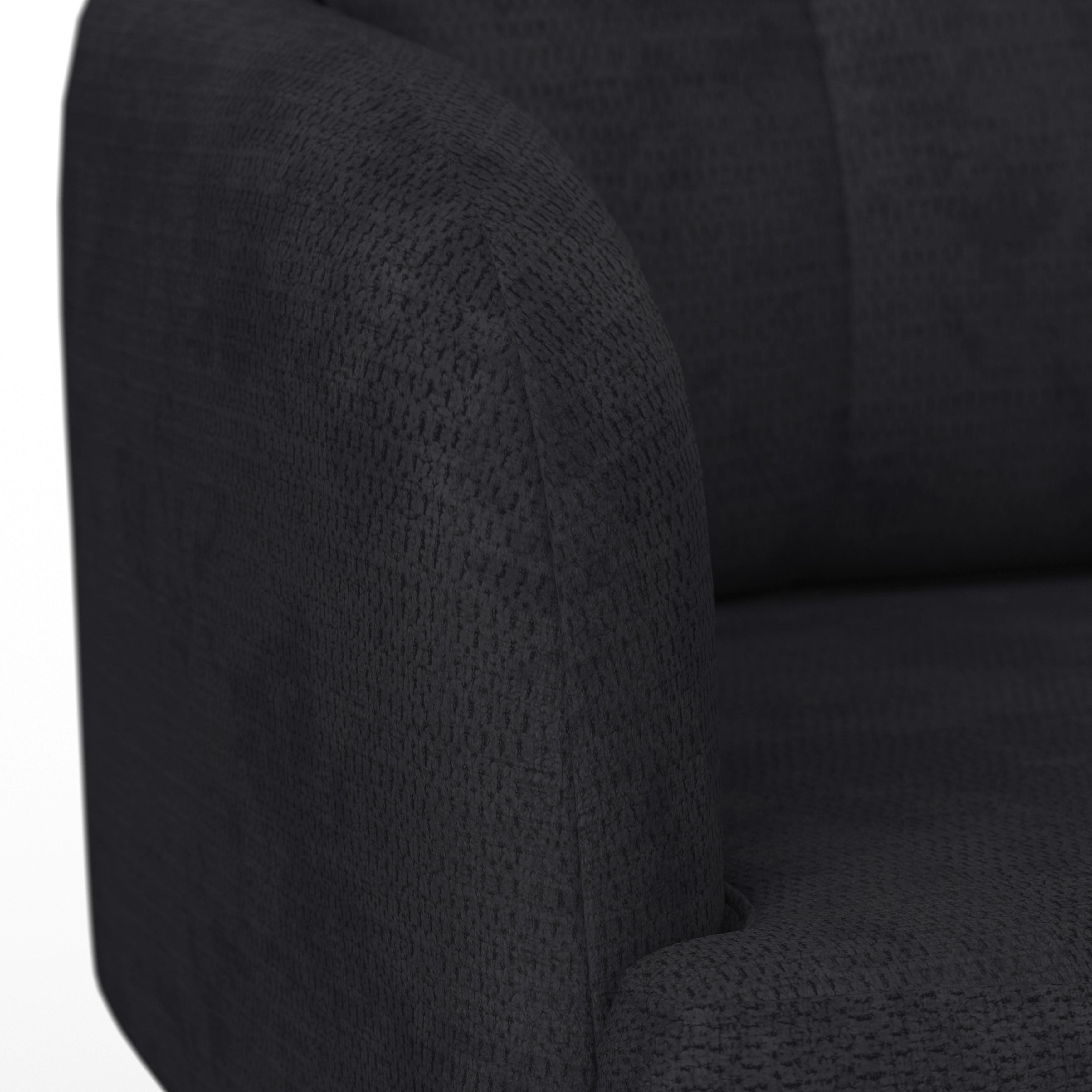 STOL MED ARMSTÖD MARIETTA - svart, Modern, metall/trä (60/92/67cm) - Bessagi Home