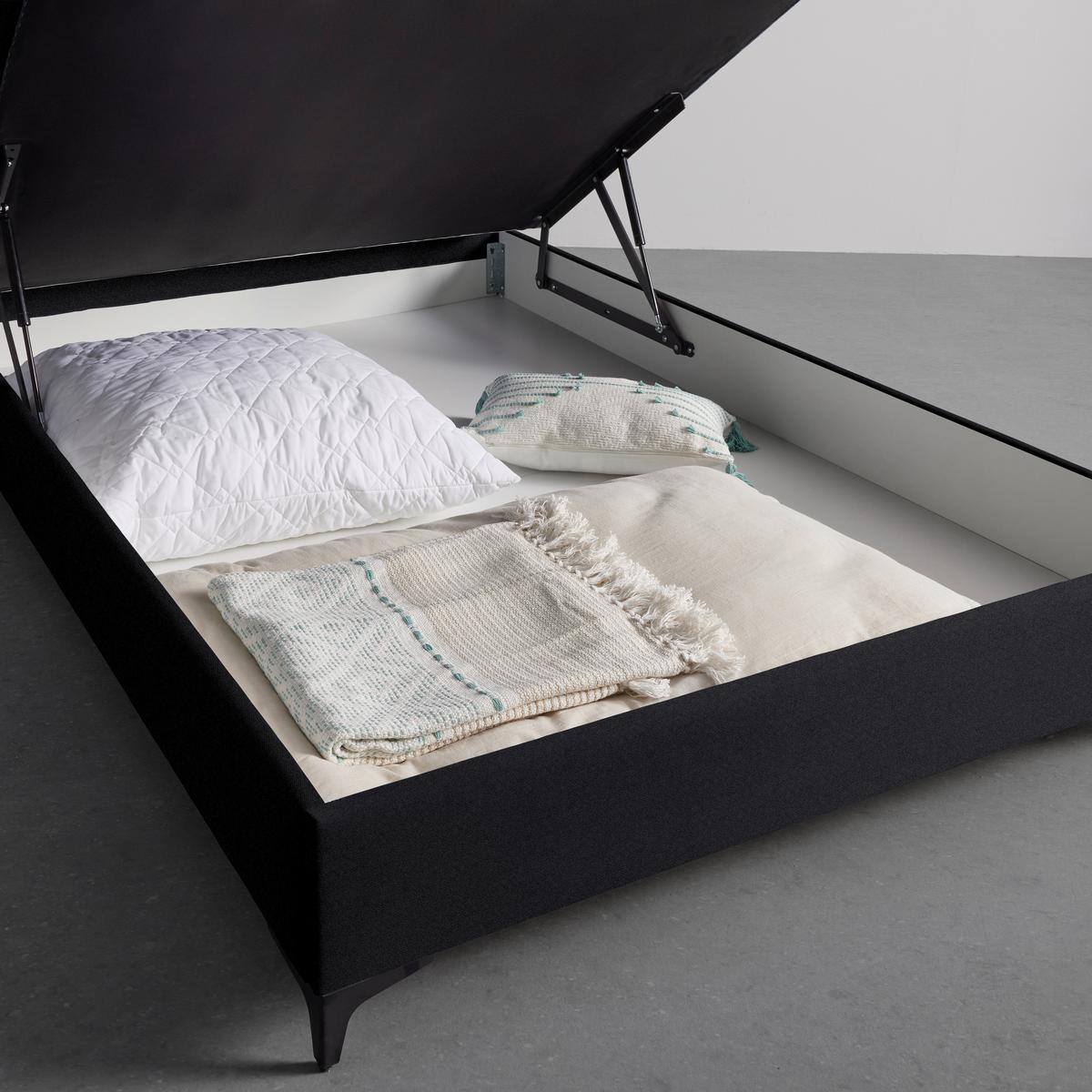 PAT TIP BOXSPRING JERRY - negru, Konventionell, textil (120/200cm) - Modern Living