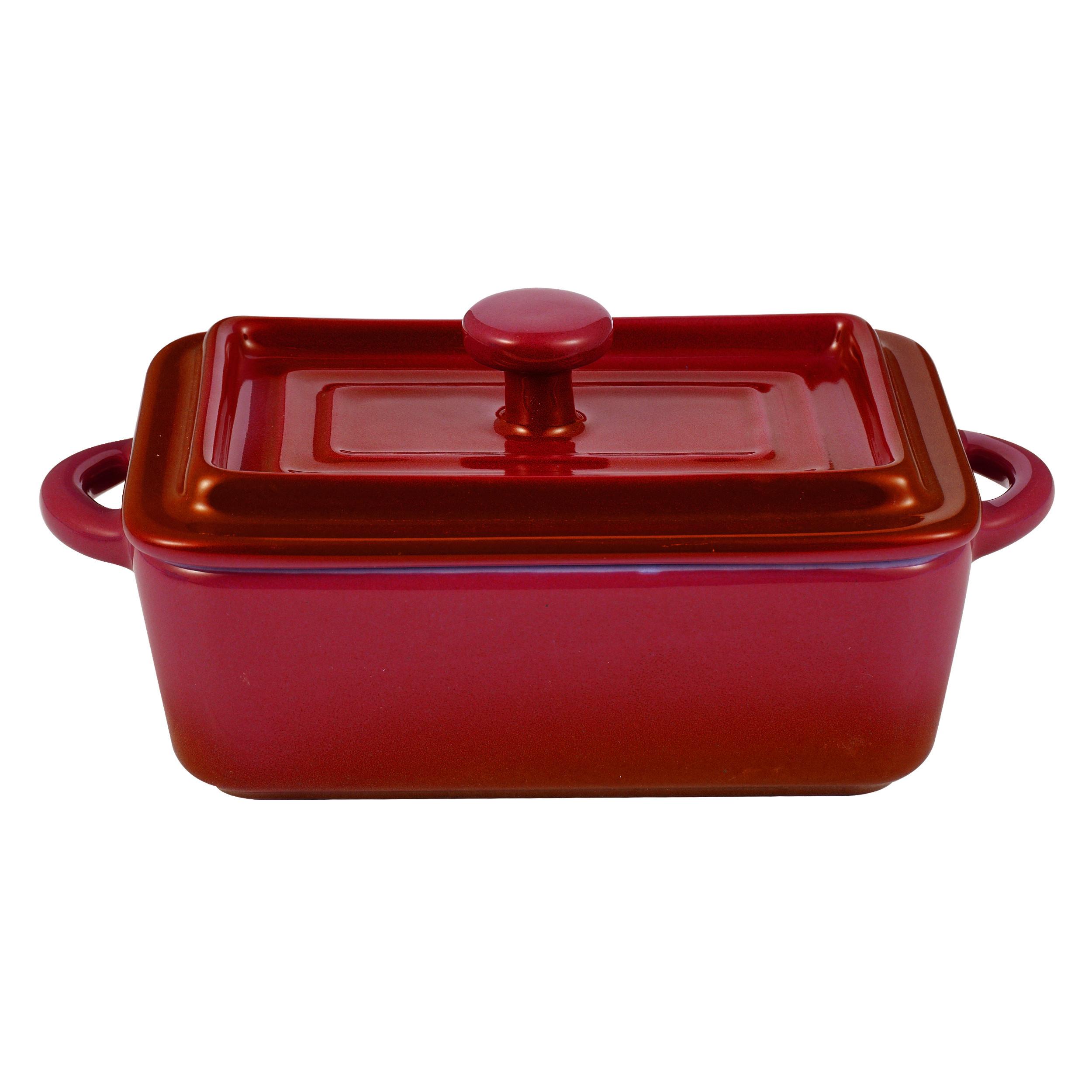 Auflaufformenset Elisa Rot - Rot, KONVENTIONELL, Keramik (16.6/9.5/7cm) - Mömax