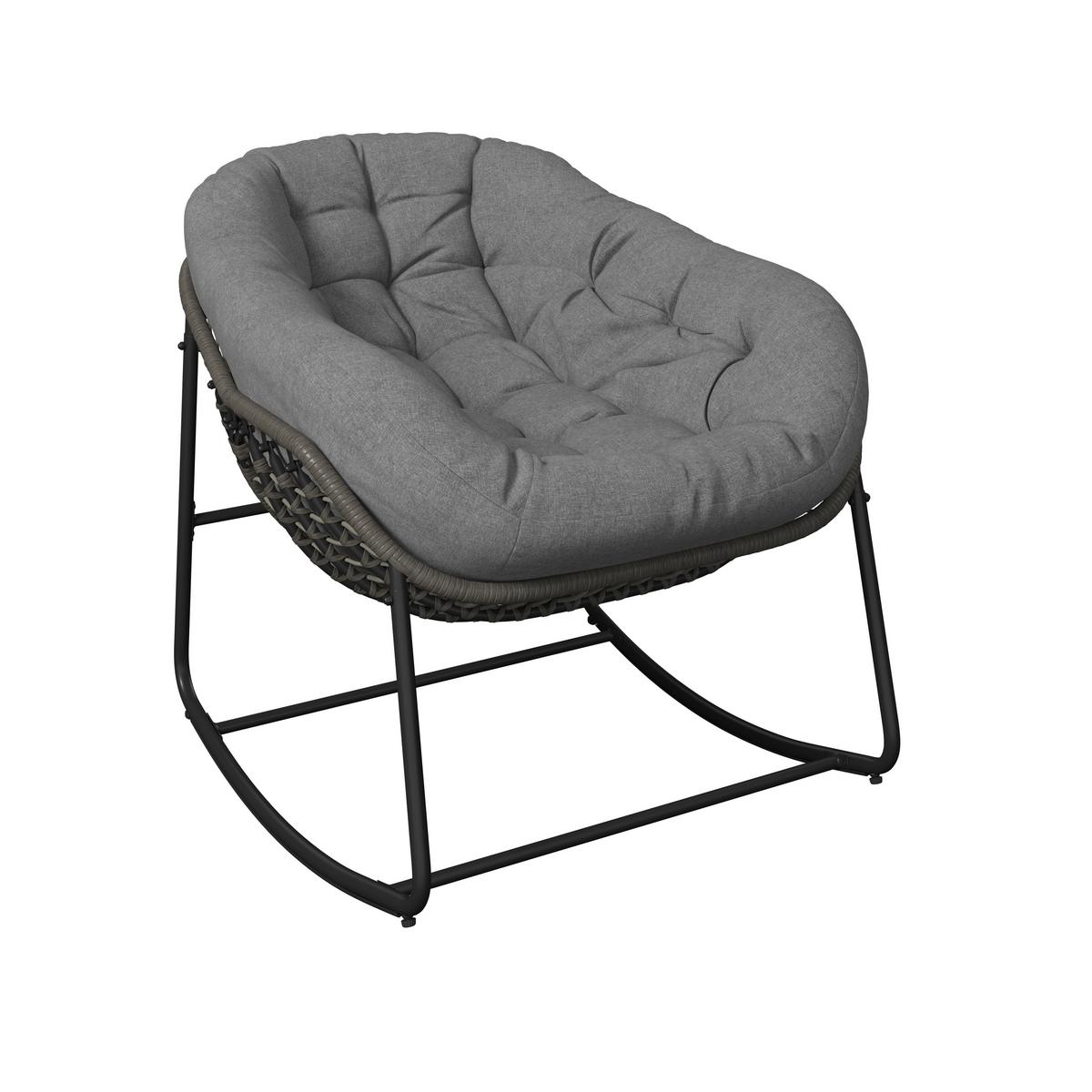 Vrtni Gugalnik Alicante, Siva - temno siva/siva, Basics, kovina/umetna masa (95/80/111cm) - Mömax