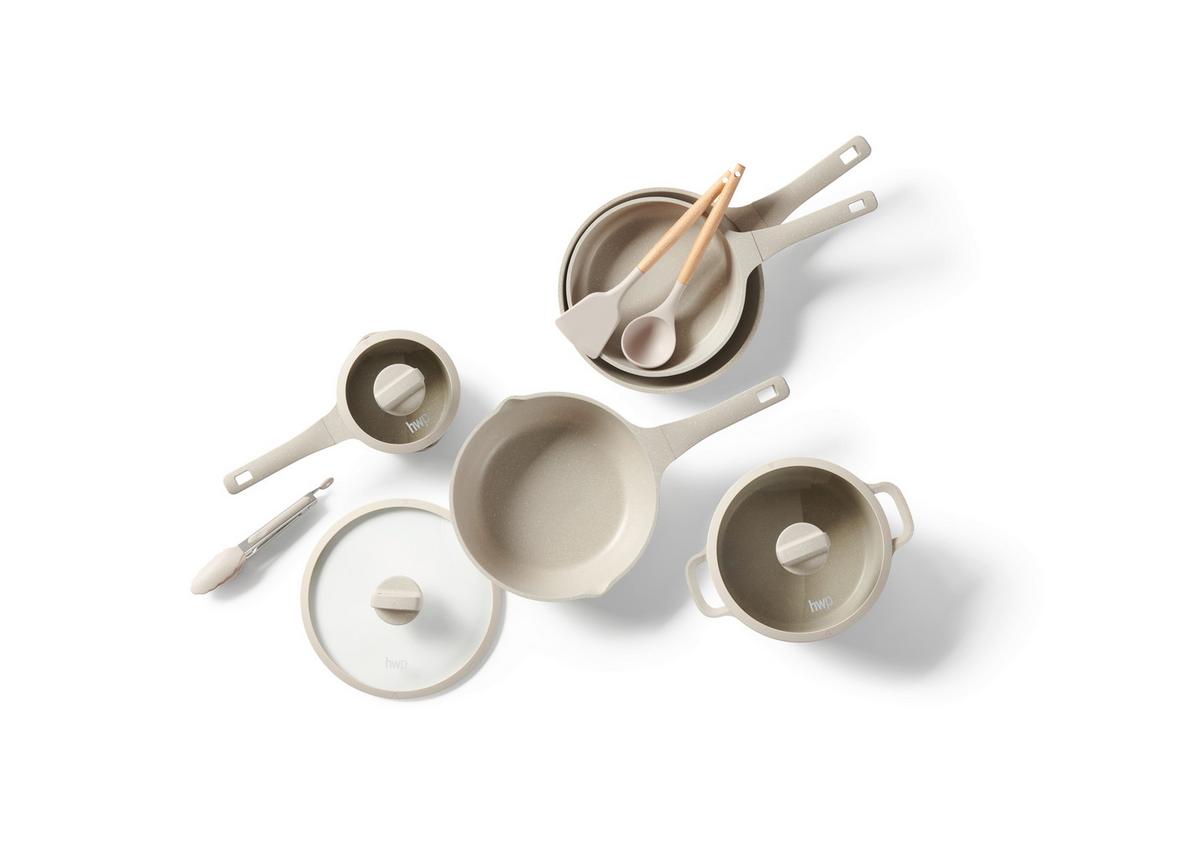 ZESTAW GARNKÓW SAHARA - beżowy/przejrzysty, Basics, tworzywo sztuczne/metal - Homeware Profession.