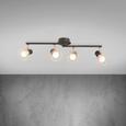 Deckenleuchte Jessy - Schwarz/Kupferfarben, MODERN, Metall (75/9/15cm) - MODERN LIVING