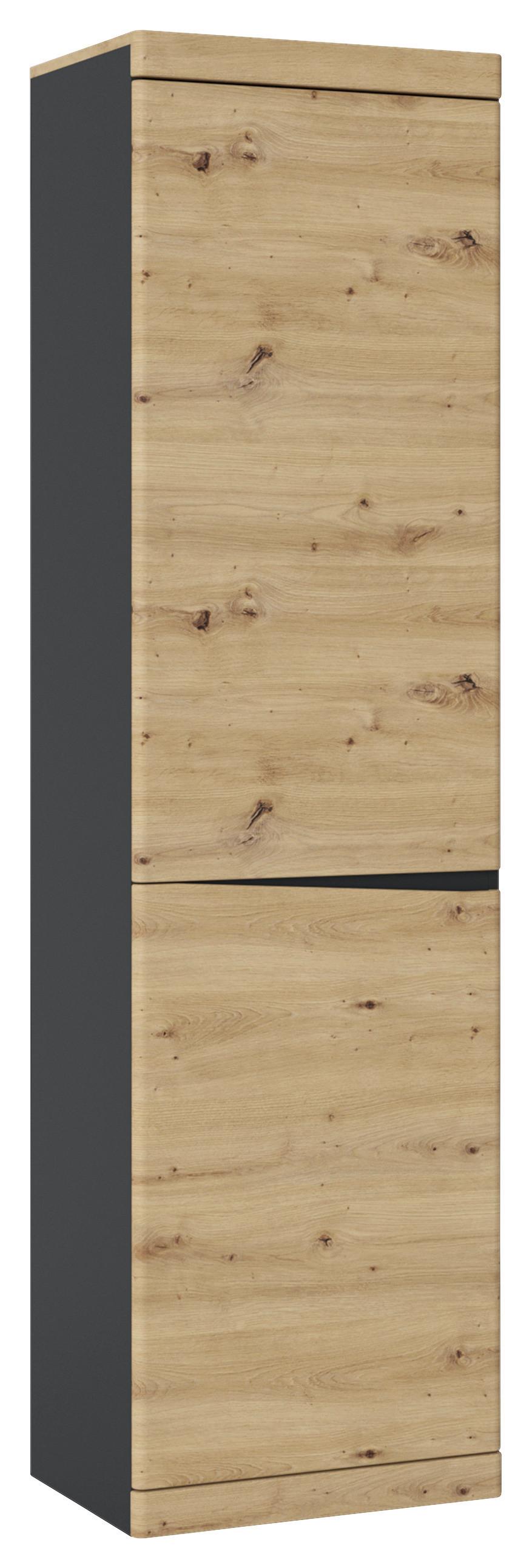 Garderobni Ormar Turino - hrast Artisan/antracit, Trend, drvni materijal (54/196,5/39,9cm) - Modern Living