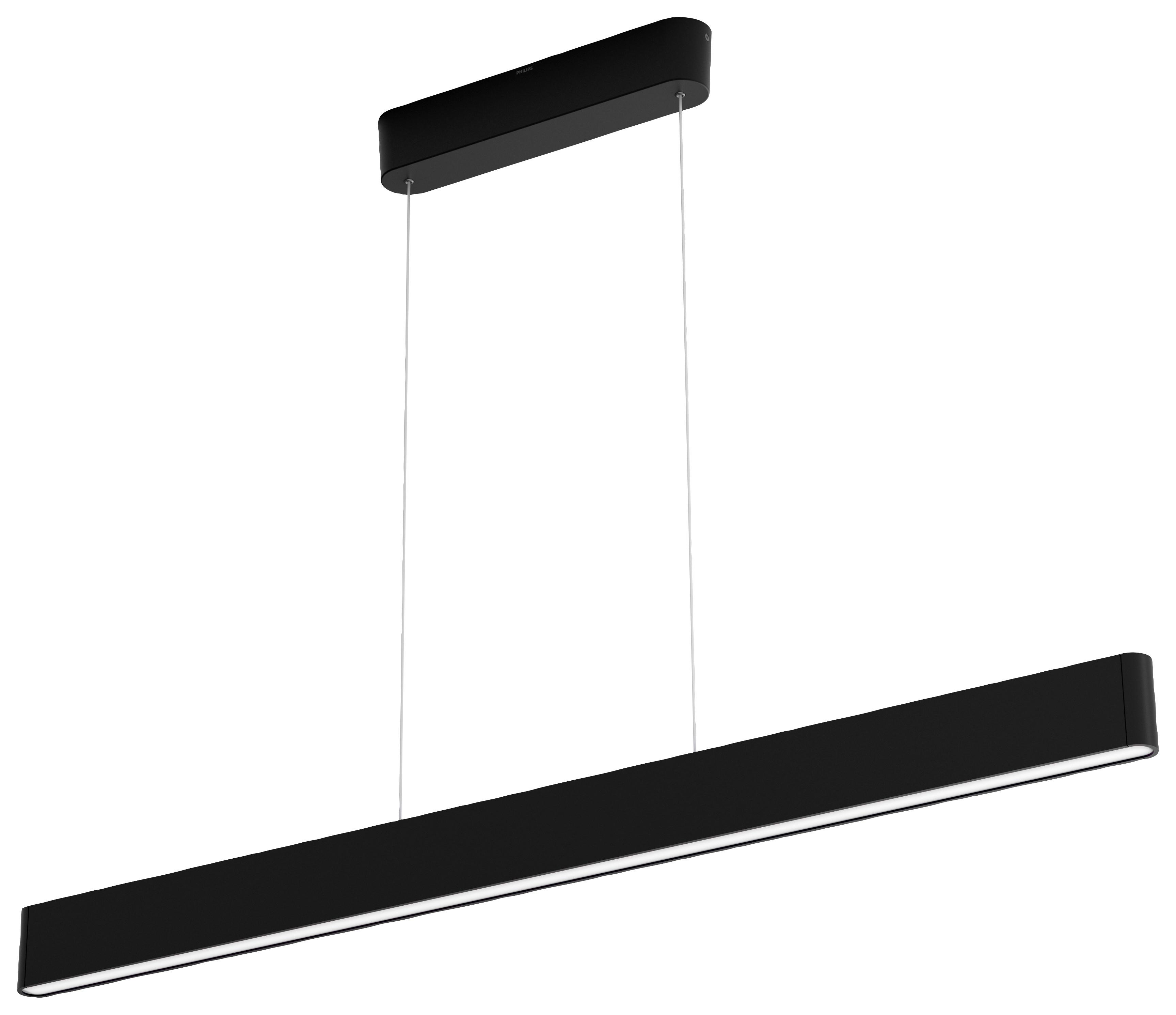 LAMPA WISZĄCA LED ENSIS WHITE & COLOR PHILIPS - czarny, Design, tworzywo sztuczne/metal (9/4/129,8cm) - Philips