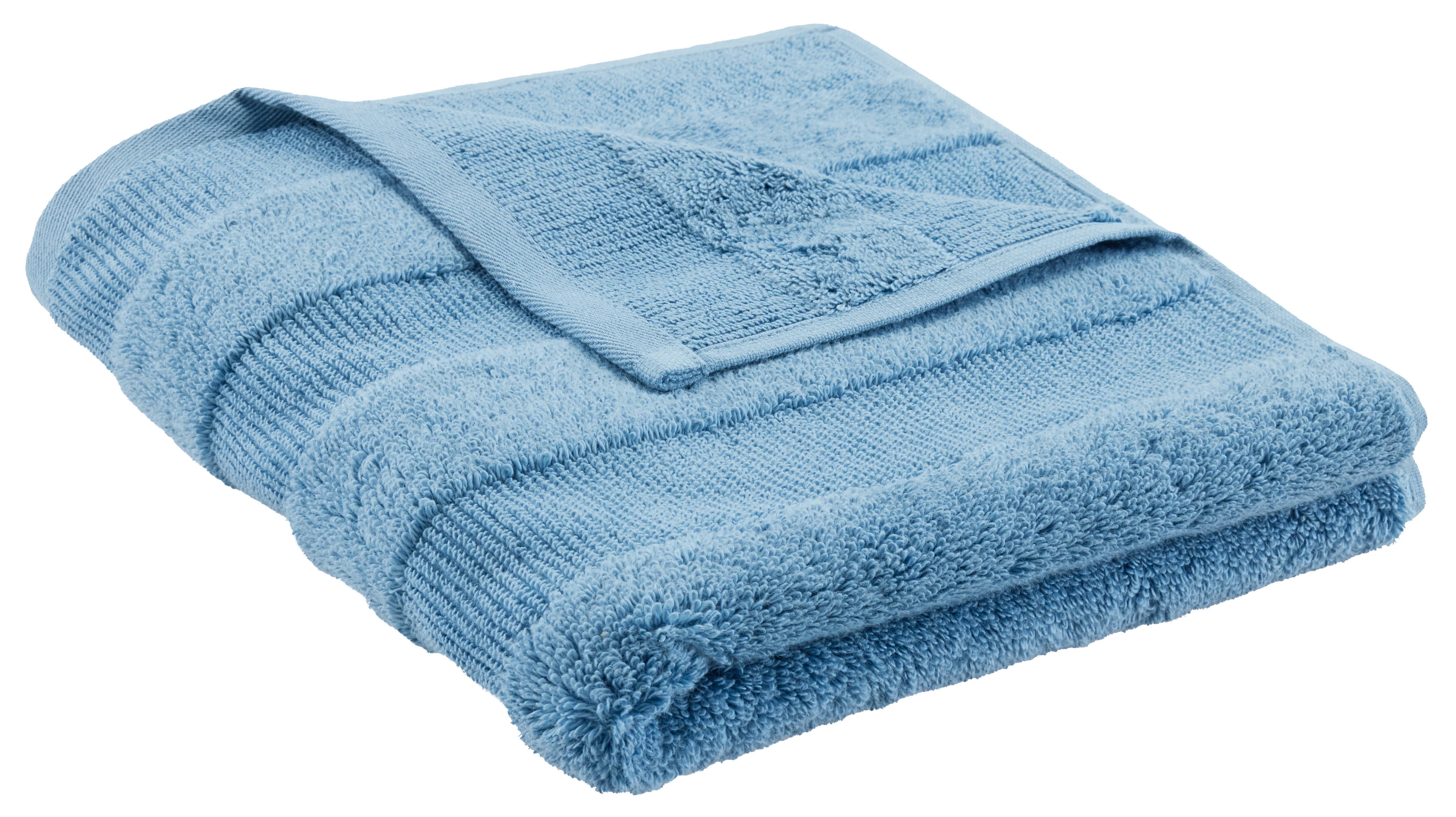 Handtuch Chris in Blau ca. 50x100cm - Blau, Textil (50/100cm) - Premium Living