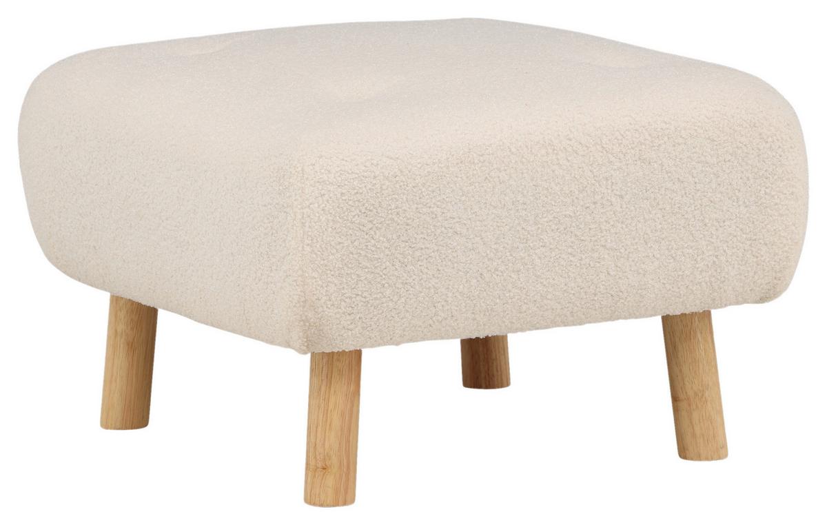 Hocker Salina SALINA - Weiß, Design, Holz/Kunststoff (60/28/60cm) - Livetastic