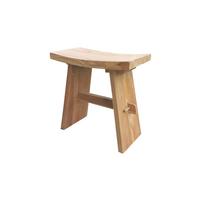 Gartenhocker Naturfarben - Naturfarben, Design, Holz (45/45/25cm) - Gardenson