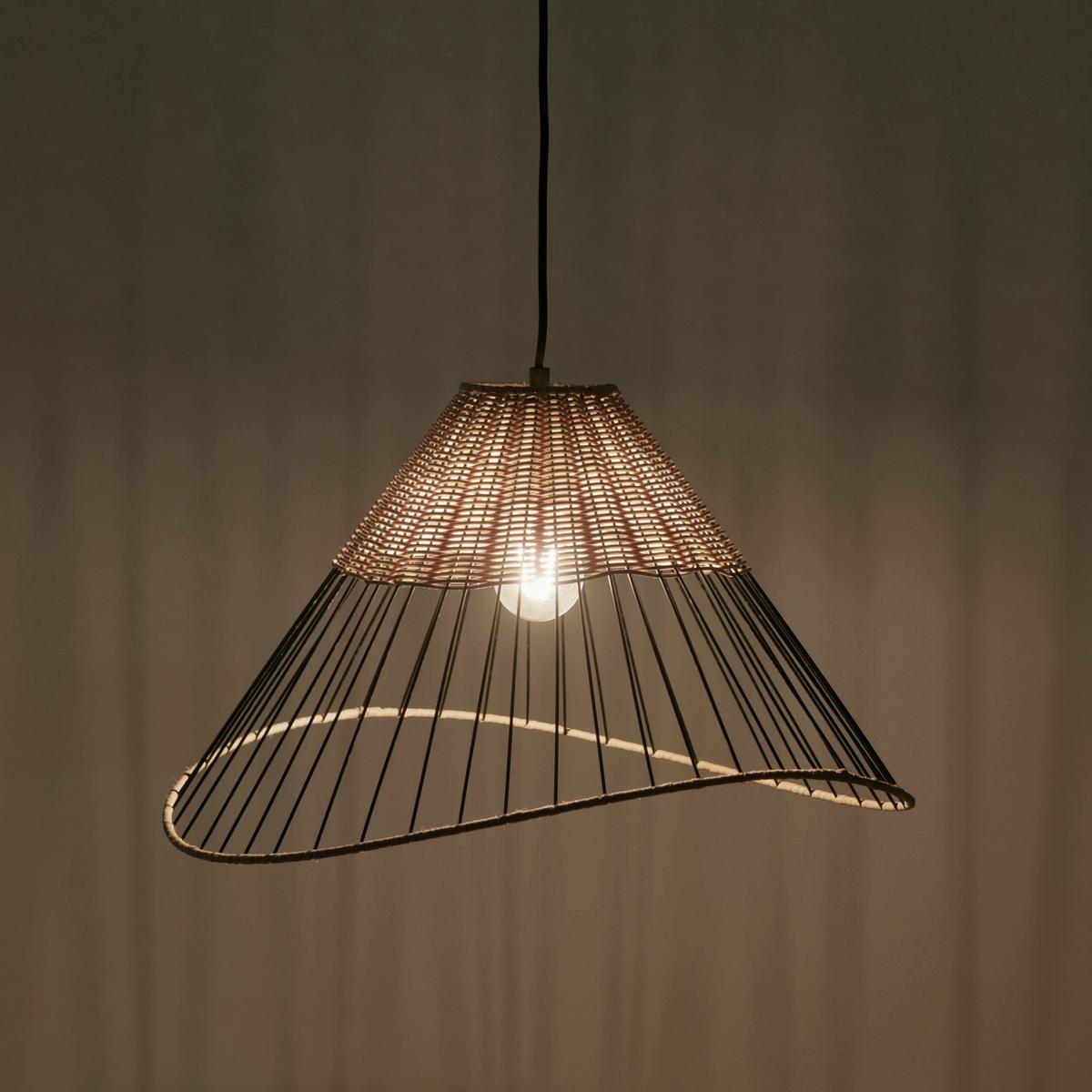 Hängeleuchte Reed in Metallfarben max. 60 Watt - MODERN, Kunststoff/Metall (48/48/120cm)