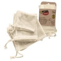 Zöldség, Gyümölcs Tárolózsák York Natural - bézs, textil (9,5/18/5cm)