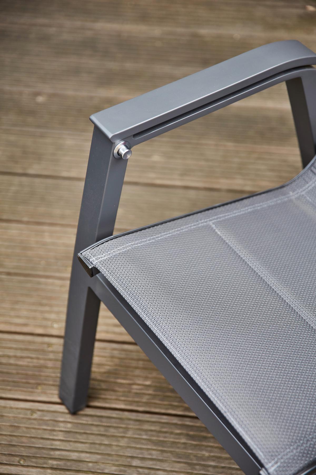 Garten-Relaxsessel-Set Milano 2-tlg. Anthrazit - Anthrazit, Basics, Kunststoff/Metall (73/110/59cm) - Siena Garden