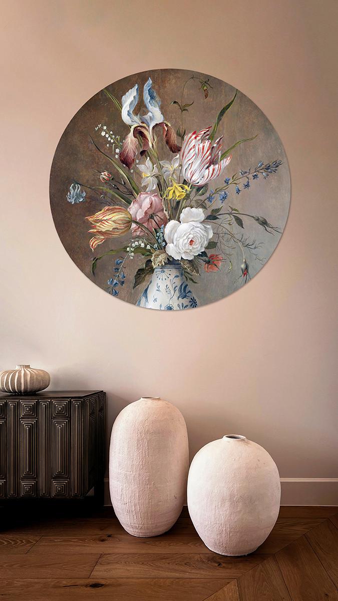 METALLBILD STILLEBEN MIT BLUMEN - Basics, Metall (120/0.3cm)