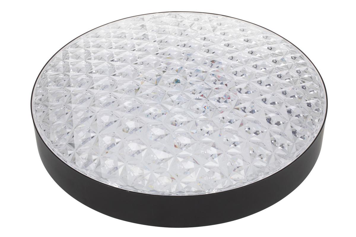 LAMPA SUFITOWA LED BRESCIA - przejrzysty/czarny, Trend, tworzywo sztuczne (50/12cm) - Novel