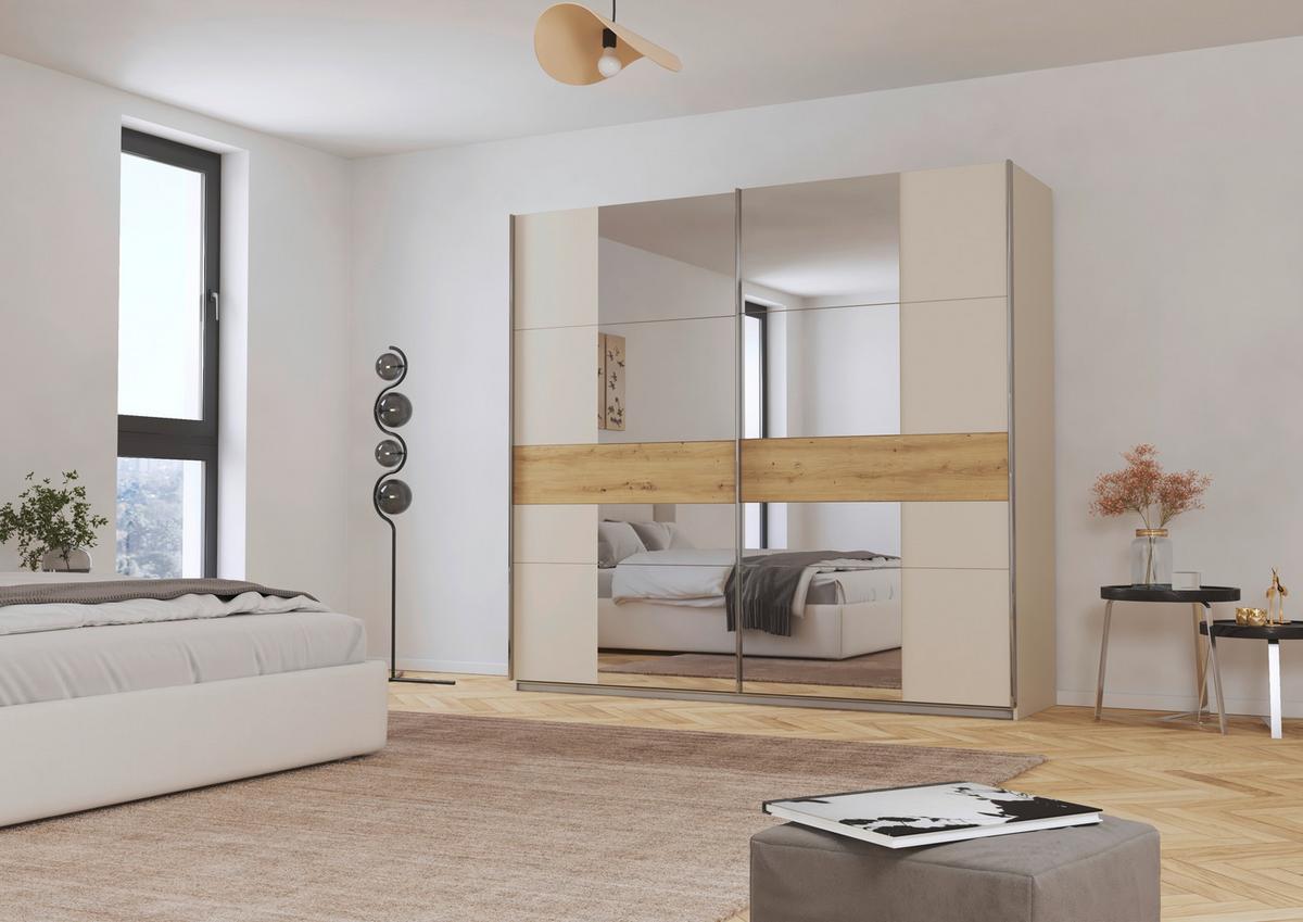 DULAP USI CULISANTE CALISTIO - argintiu/stejar Artisan, Trend, material pe bază de lemn (226/210/62cm) - Modern Living